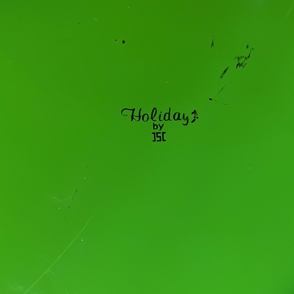 Large Vintage Enameled Metal Serving Tray - Picture 4 of 4